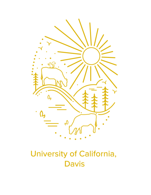 illustration of cows and squirrels on a rolling landscape with trees and sunshine