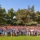 The Aggie Orientation team group photo on the MU Quad
