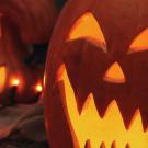 Picture of Jack o Lanterns decorated for Halloween